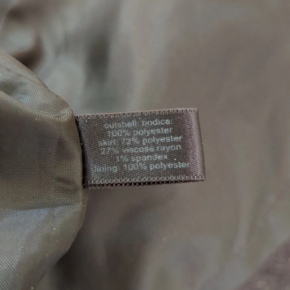 The Limited Dark Brown Satin and Herringbone Tweed Professional Dress Size 12 - Picture 11 of 11